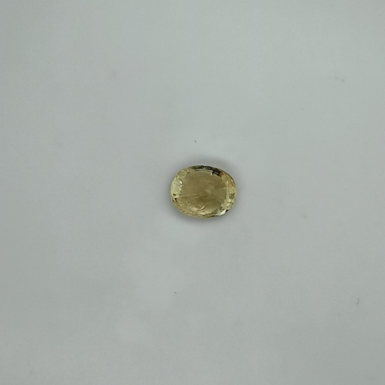 Yellow Sapphire (Pukhraj) 7.46 Ct Lab Tested